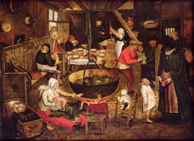 Kitchen Interior by Pieter Bruegel the Elder